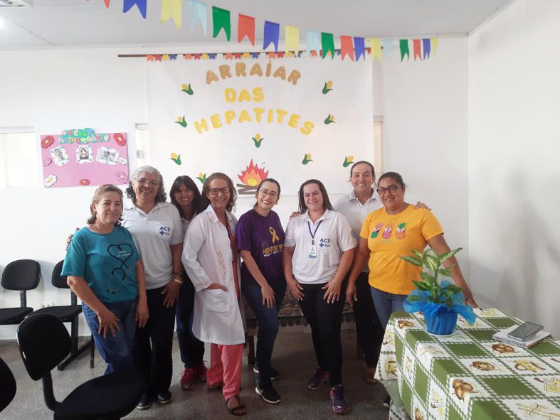 Equipe da Unidade Básica de Saúde em Alta Floresta foto Assessoria