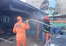 MOTORES FORAM QUEIMADOS: Bombeiros apagam incêndio e evitam destruição de locadora em Alta Floresta